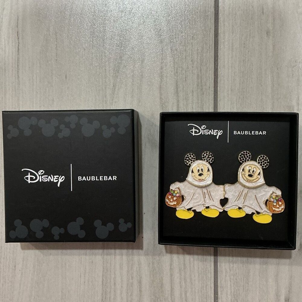 Disney Mickey Mouse Ghost Earrings by BaubleBar - Picture 1 of 2